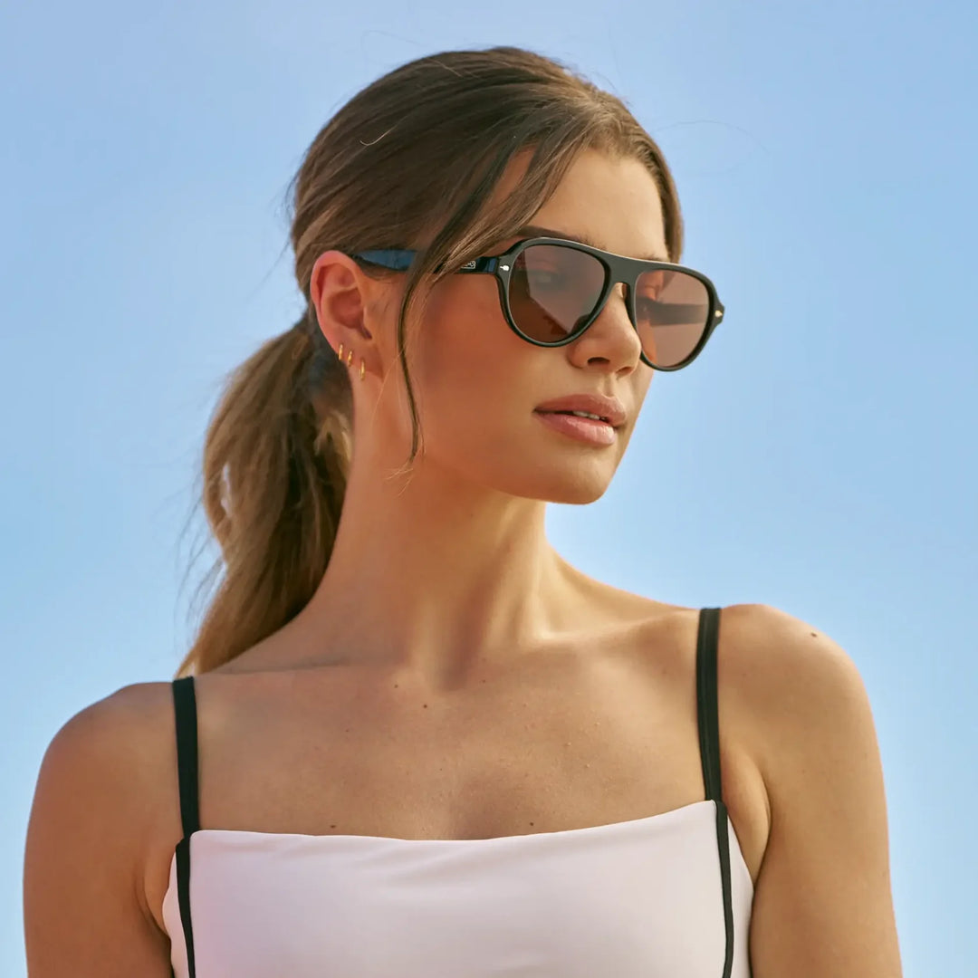 Volley Retro Aviator Sunglasses by WMP Eyewear
