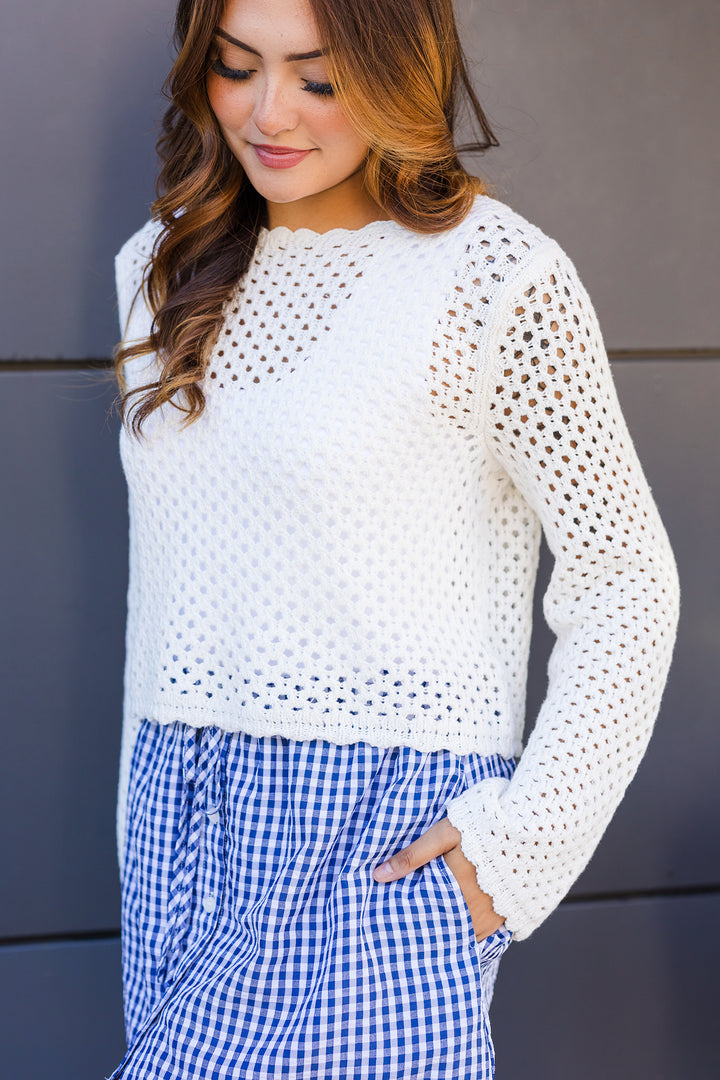 The Saltwater Air Open Knit Sweater