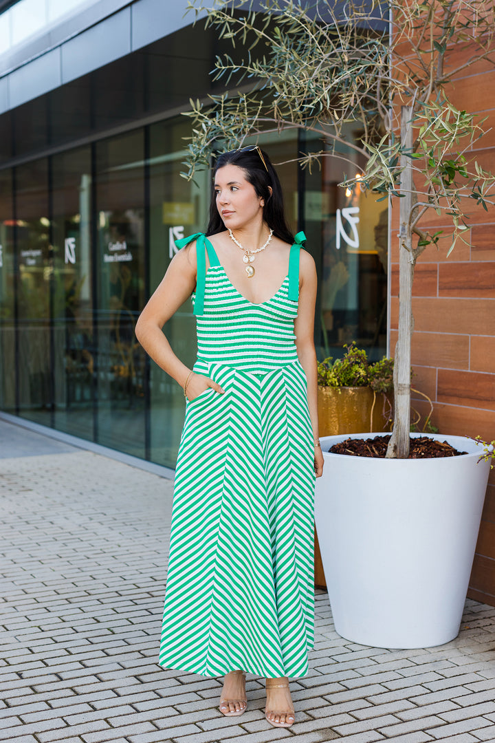 The Lucky You Striped Maxi Dress
