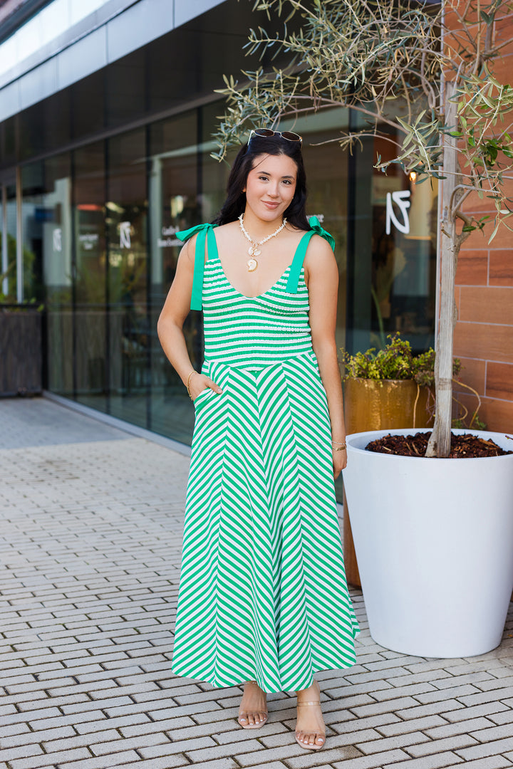 The Lucky You Striped Maxi Dress