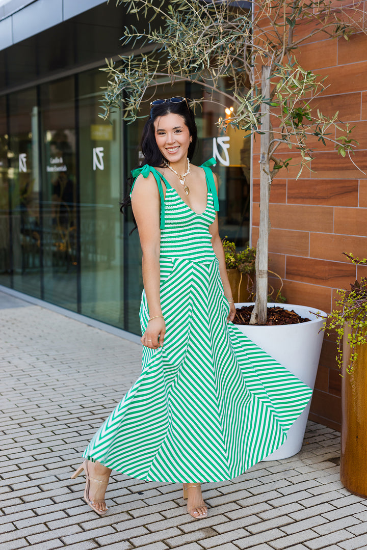 The Lucky You Striped Maxi Dress