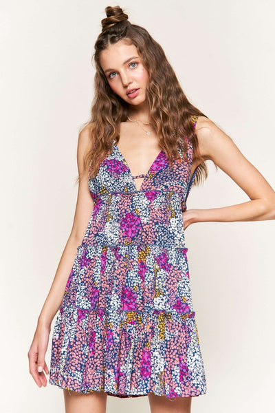 The Coming Up Daisies Floral Print Mini Dress