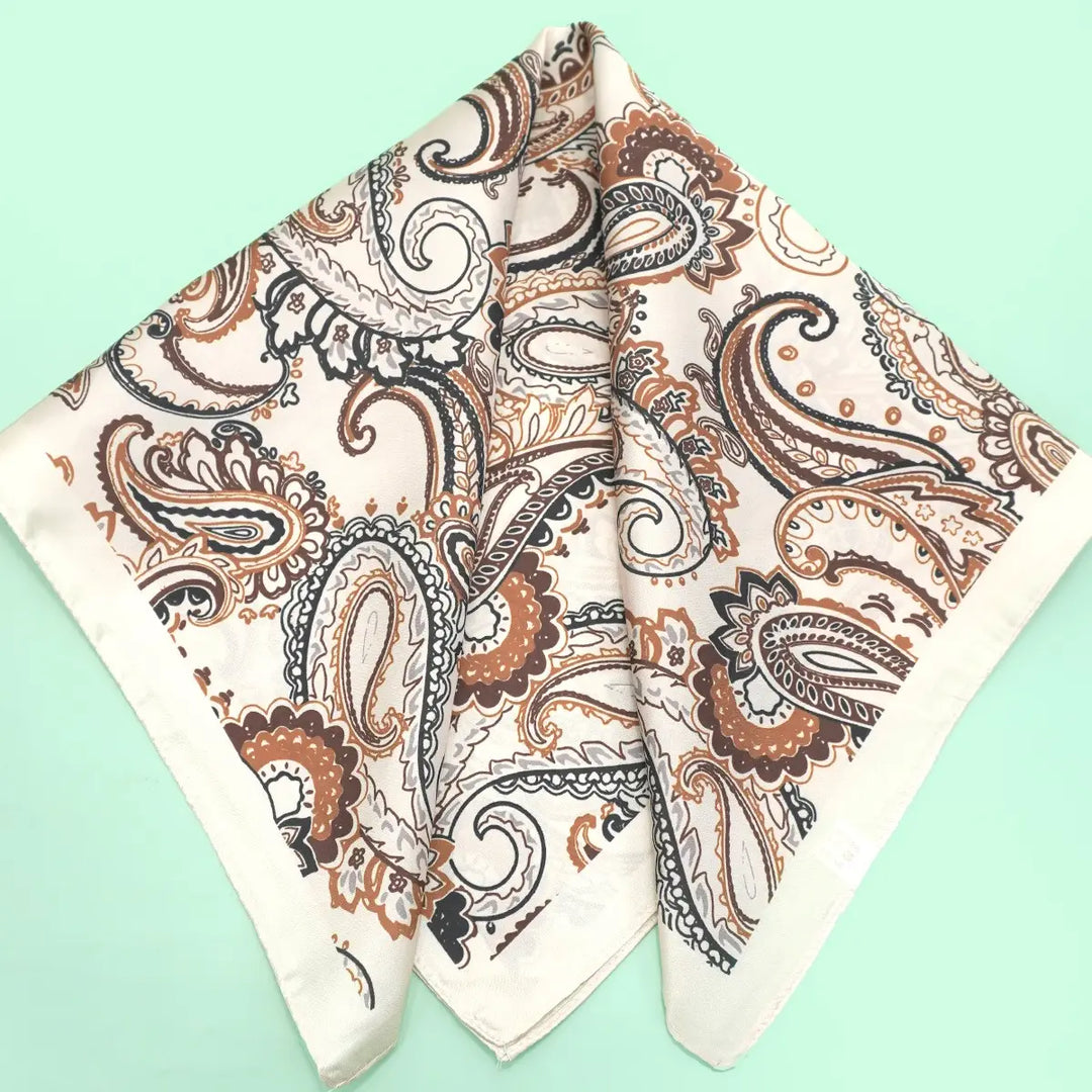 The Vintage Love Paisley Bandana Silk Scarf