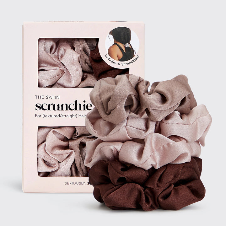 The Satin Sleep Scrunchies 5pc - Assorted