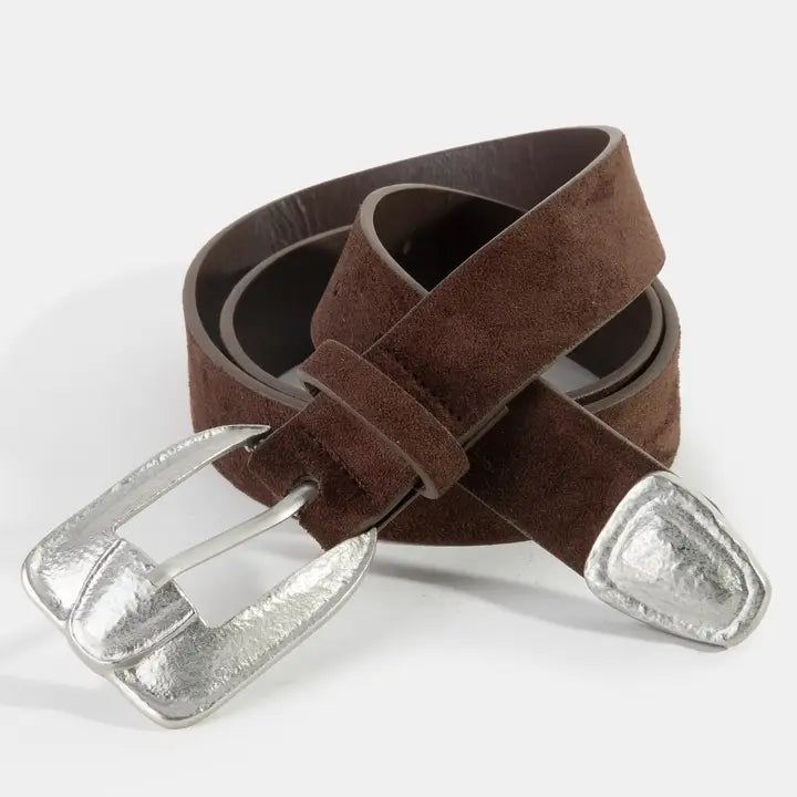 The Saddle Club Square Buckle Vegan Leather Belt