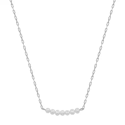 The Freshwater Pearl Row Necklace