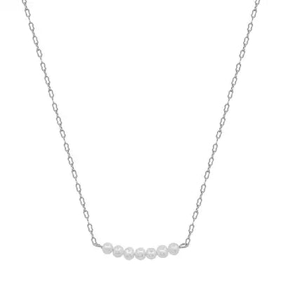 The Freshwater Pearl Row Necklace