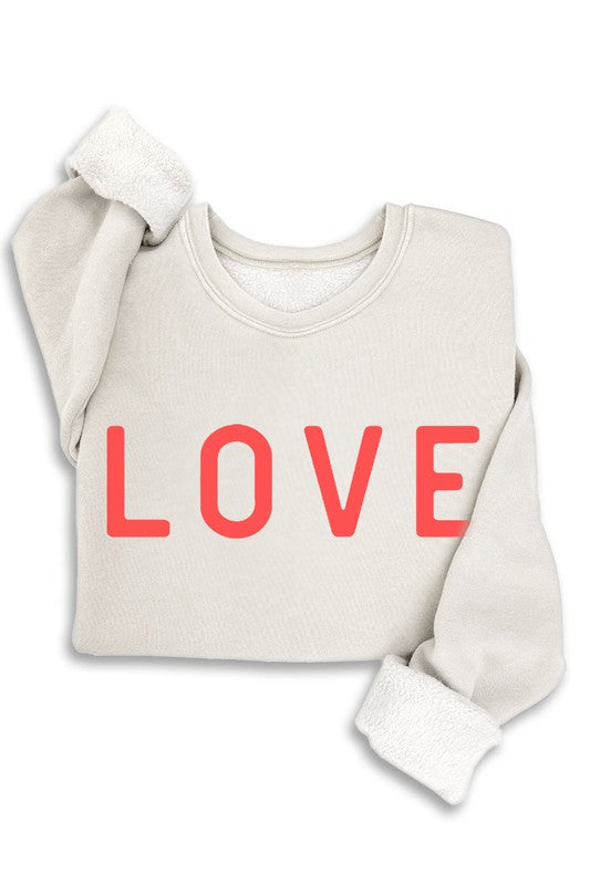 The This is "Love" White Graphic Sweatshirt