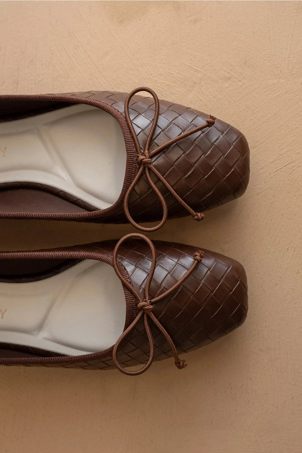 The Logan | Coffee Woven Ballet Fall Flat