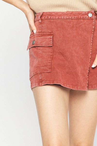 The Pumpkin Season Denim Skort