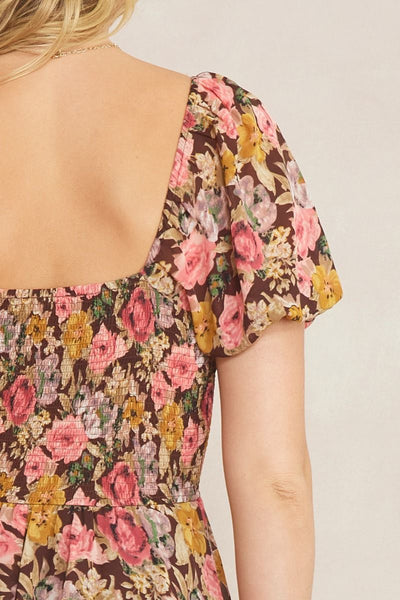 The Romantic Garden Floral Tiered Maxi Dress