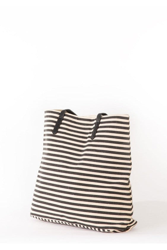 The Isla Vista Striped Jute Beach Bag