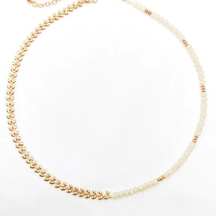 The Joleen Glass Bead Necklace