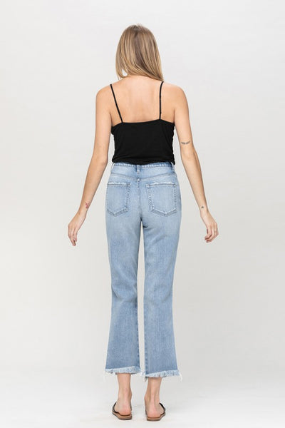 The Set Apart Super High Rise Fray Hem Jeans