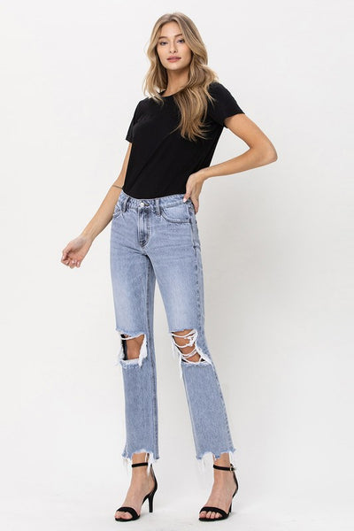 The Ciara Super High Rise 90s Straight Leg Jeans