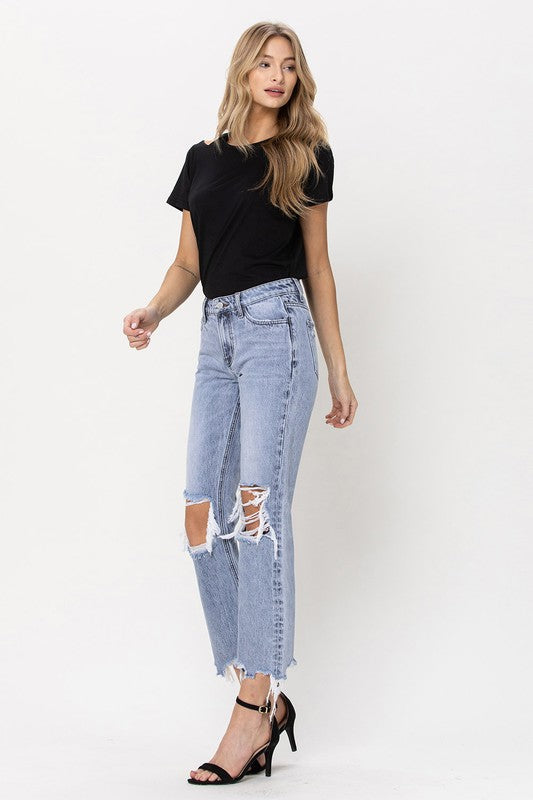 The Ciara Super High Rise 90s Straight Leg Jeans