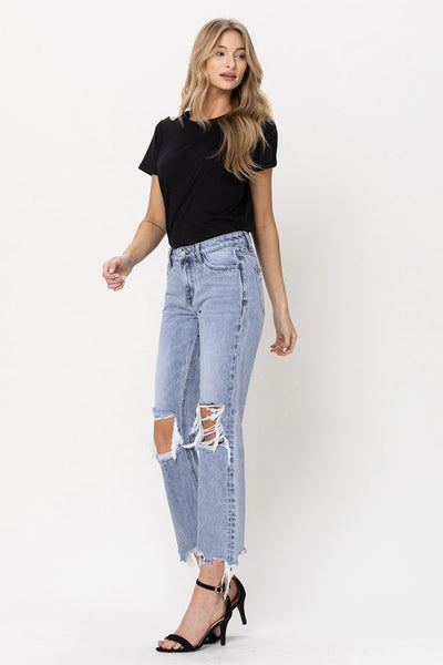 The Ciara Super High Rise 90s Straight Leg Jeans