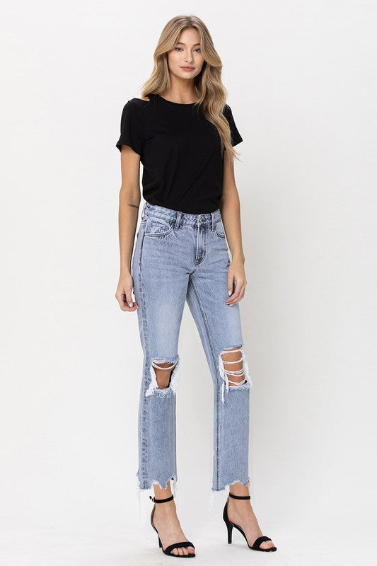 The Ciara Super High Rise 90s Straight Leg Jeans