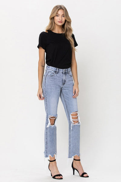 The Ciara Super High Rise 90s Straight Leg Jeans