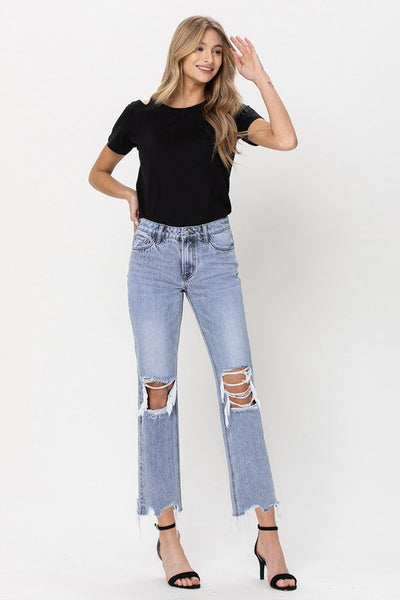 The Ciara Super High Rise 90s Straight Leg Jeans