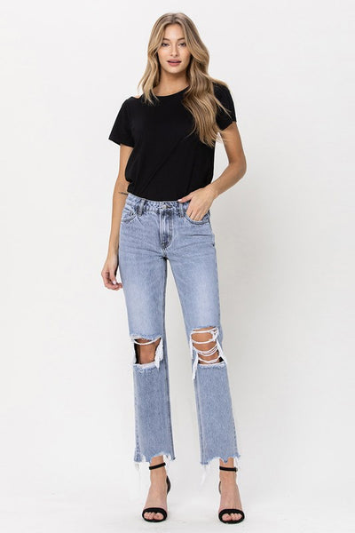 The Ciara Super High Rise 90s Straight Leg Jeans
