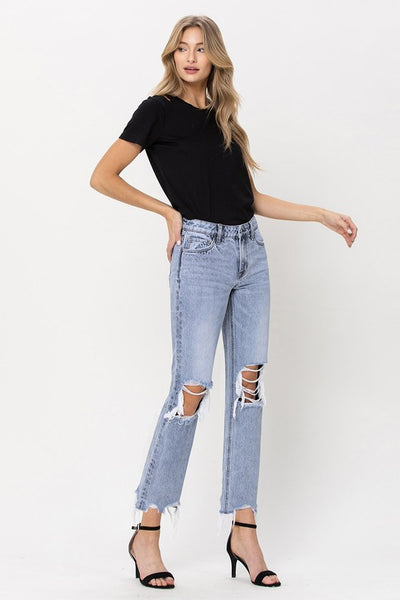 The Ciara Super High Rise 90s Straight Leg Jeans