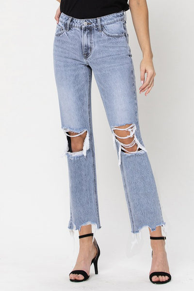 The Ciara Super High Rise 90s Straight Leg Jeans