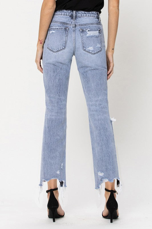 The Ciara Super High Rise 90s Straight Leg Jeans
