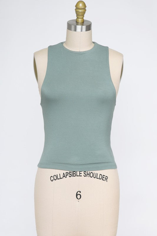 The Danielle Sleeveless High Neck Top