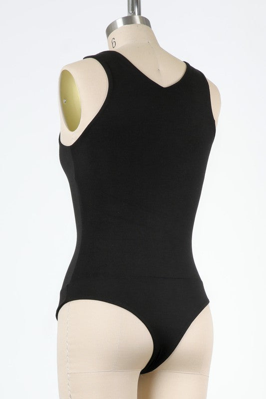 The Adlynn V-Neck Sleeveless Bodysuit