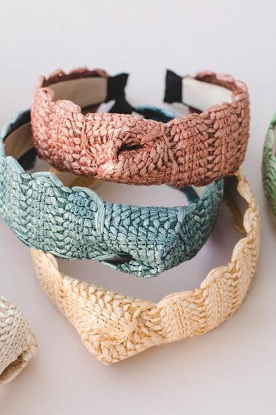 Pastel Woven Knot Headbands