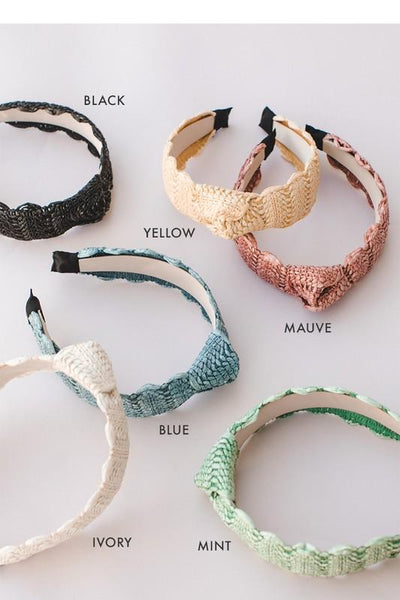 Pastel Woven Knot Headbands