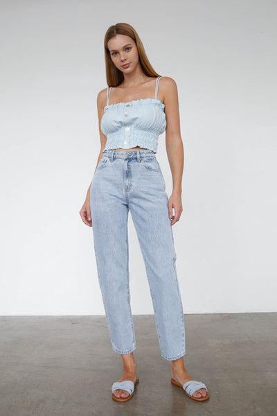 The Jillian High Rise Curved Balloon Jeans