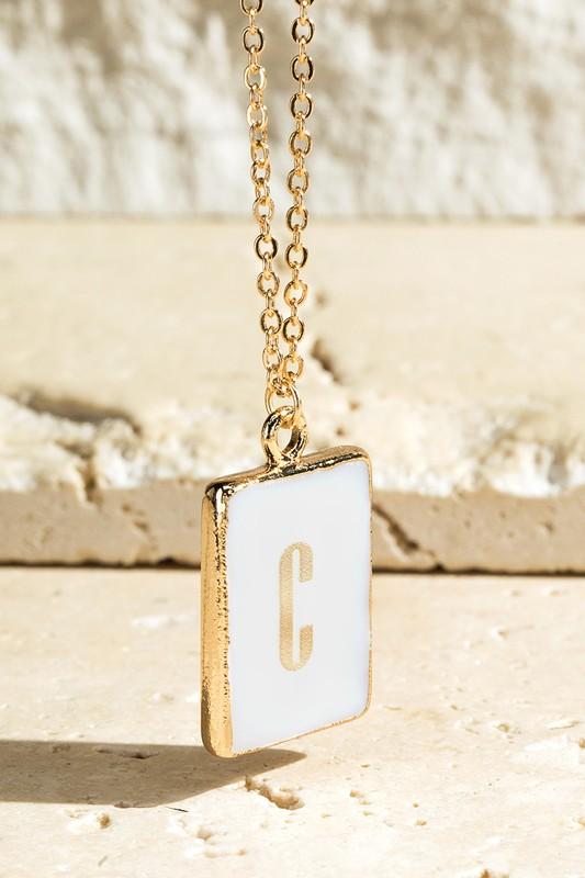 The Acrylic Letter Necklace