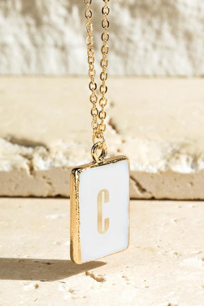 The Acrylic Letter Necklace