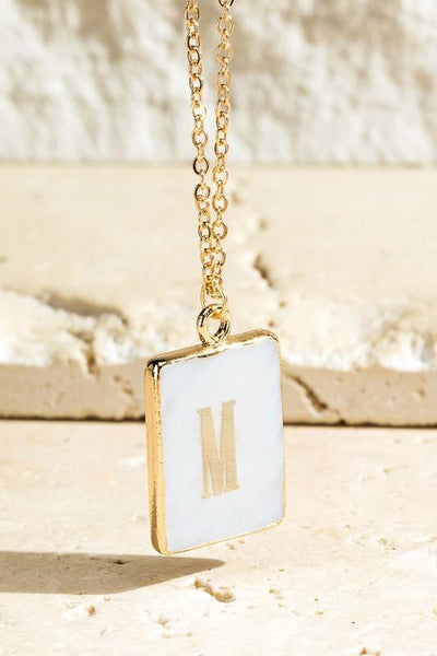 The Acrylic Letter Necklace