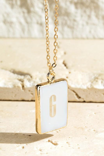The Acrylic Letter Necklace