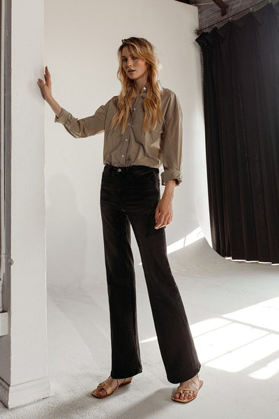 The Sun Affair Black High Rise Flare Jeans