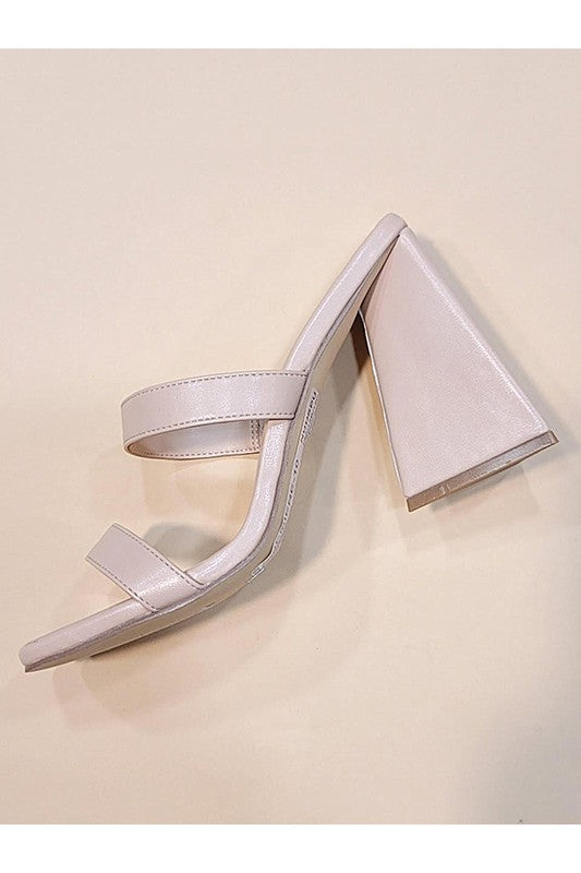 The Viviane Double Strap Mule Heels