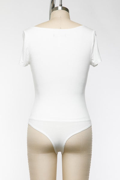 The Kari Square Neck Short Sleeve Bodysuit