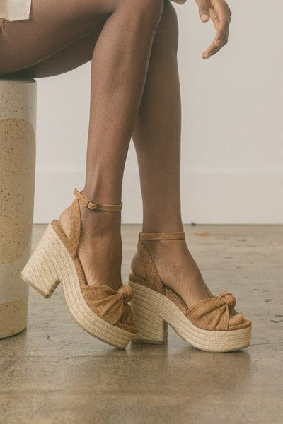 The Mackenzie Brown Espadrille Platform Sandals
