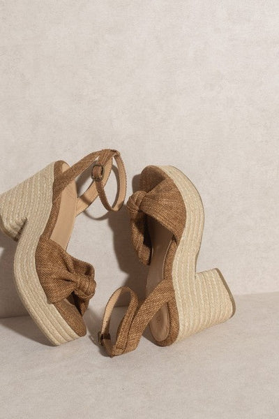 The Mackenzie Brown Espadrille Platform Sandals