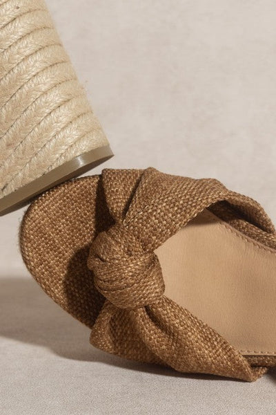 The Mackenzie Brown Espadrille Platform Sandals