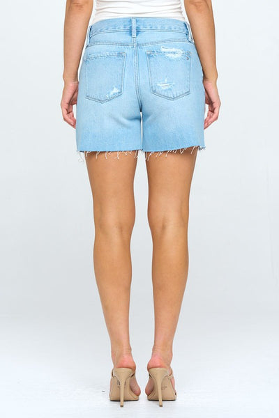 The Gianna Mid Rise Cutoff Jean Shorts