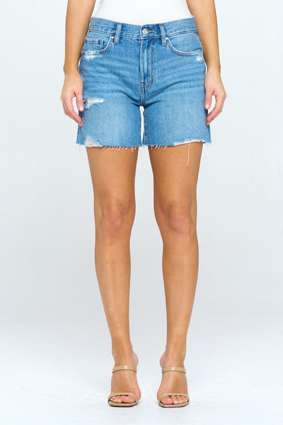 The Gianna Mid Rise Cutoff Jean Shorts