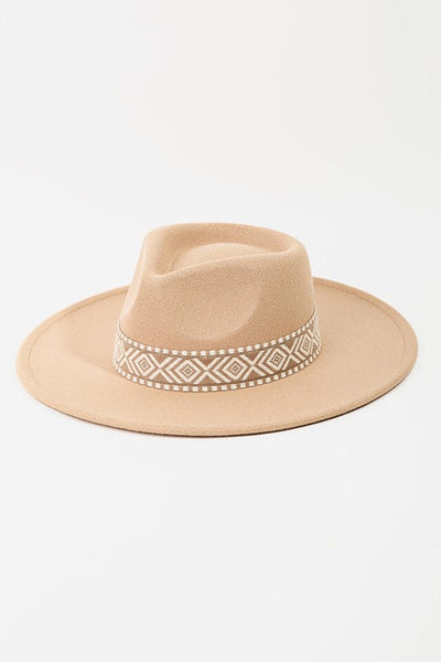 The Boho Stripe Pattern Fedora Hat