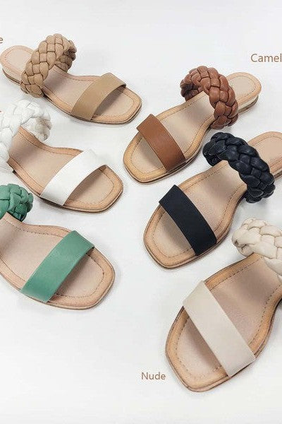 The Harper Braided Flat Sandal