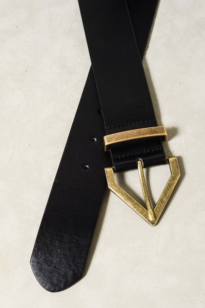 The Diamond Buckle Faux Leather Belts