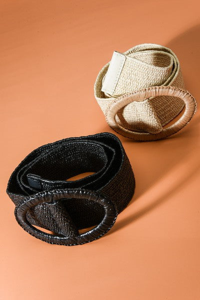 The Oval Buckle Woven Belt