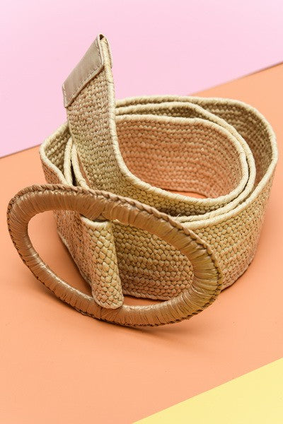 The Oval Buckle Woven Belt